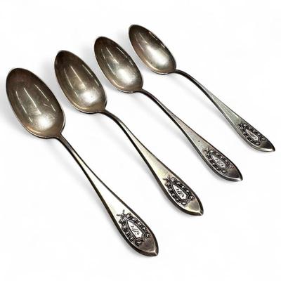 Sale Photo Thumbnail #146: 4 International Sterling Silver Spoons, Napoleon Pattern