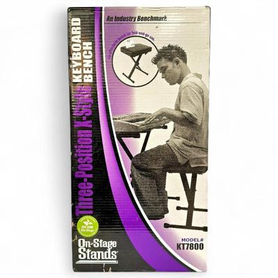 Sale Photo Thumbnail #120: On-Stage Three-Position X-Style Keyboard Bench