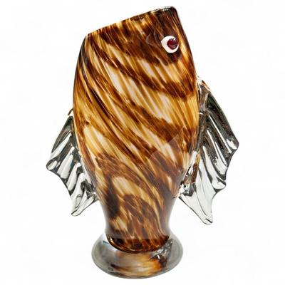Sale Photo Thumbnail #230: Hand-Blown Murano-Style Fish Vase
