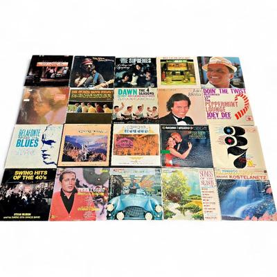 Sale Photo Thumbnail #256: Assorted Vintage Vinyl Record Lot, 66 pcs, 1950s–1980s