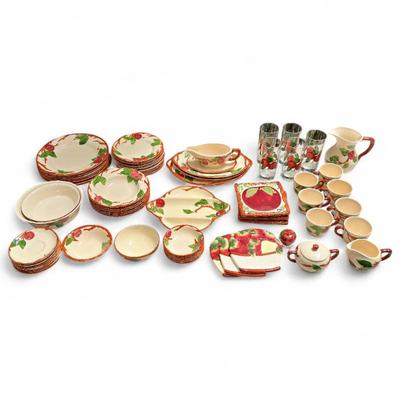 Sale Photo Thumbnail #238: Franciscan Apple 70-Piece Earthenware Dinnerware Set