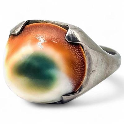 Sale Photo Thumbnail #179: Sterling Silver Operculum Ring