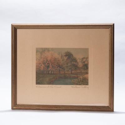 Sale Photo Thumbnail #25: Blossoms at the Bend Wallace Nutting Signed Photo Print