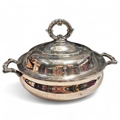 Sale Photo Thumbnail #286: W. M. Rogers Silver Plated Casserole Dish