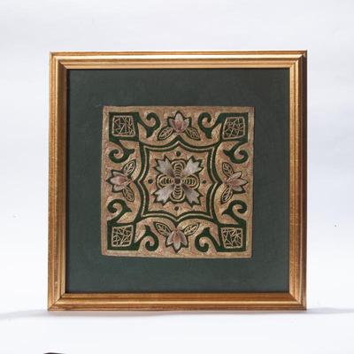 Sale Photo Thumbnail #26: Framed Vintage Chinese Silk Embroidered Panel