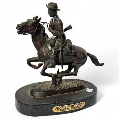Sale Photo Thumbnail #95: Reproduction of Trooper of the Plains by Frederic Remington