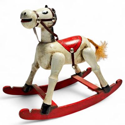 Sale Photo Thumbnail #96: 1979 Enesco Wooden Musical Rocking Horse