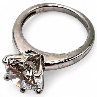 Sale Photo Thumbnail #203: 925 Sterling Silver Solitaire Ring
