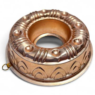 Sale Photo Thumbnail #100: Vintage Copper-Tone Aluminum Ring-Shaped Jello Mold