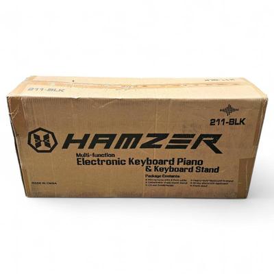Sale Photo Thumbnail #184: Hamzer 61-Key Electronic Keyboard Piano w/ Stand 211-BLK