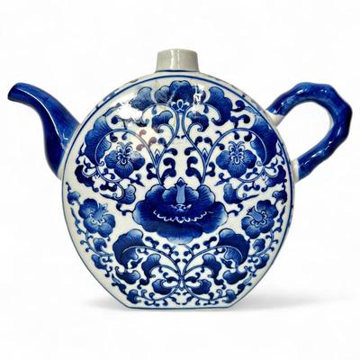 Sale Photo Thumbnail #74: Three Hands Corp. Blue & White Decorative Teapot