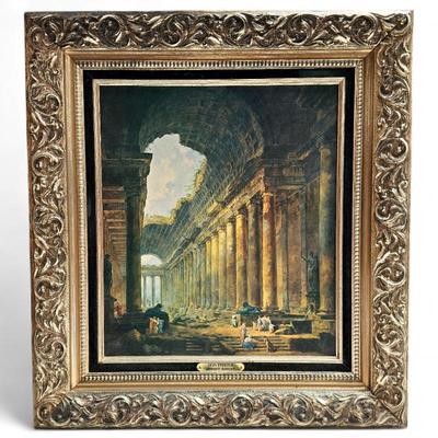 Sale Photo Thumbnail #269: Turner Co. Print of Hubert Robert's The Old Temple