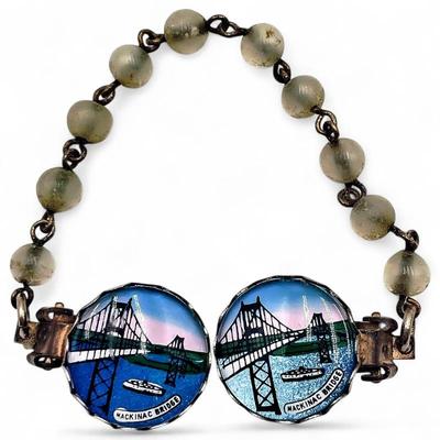 Sale Photo Thumbnail #199: Vintage Mackinac Bridge Sweater Guard Clips
