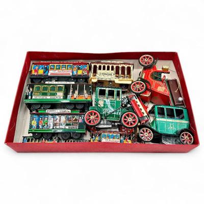Sale Photo Thumbnail #212: 1950s Japanese Tin-Plate Circus and Cable Cars w/ Box