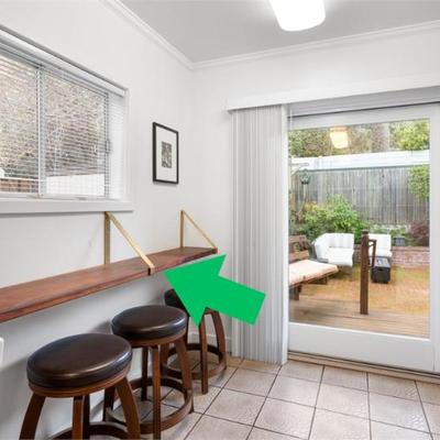 Sale Photo Thumbnail #39: Large Mid-Century Modern Style Wall Shelf