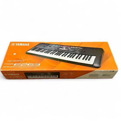 Sale Photo Thumbnail #129: Yamaha PSR-E263 61-Key Portable Keyboard in Box