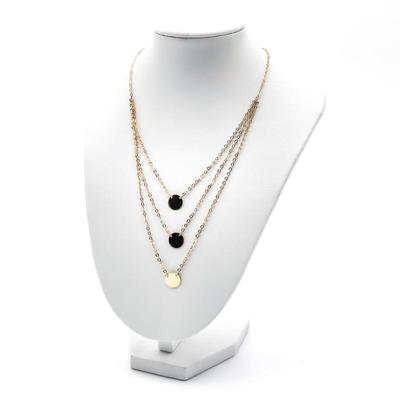 Sale Photo Thumbnail #331: Sterling 925 Layered Gold-Toned Necklace