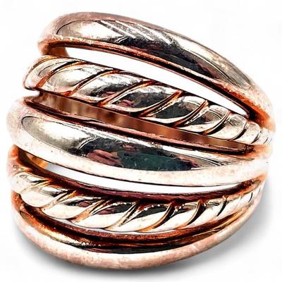 Sale Photo Thumbnail #195: Milor Italy Sterling 925 Multi-Band Ring