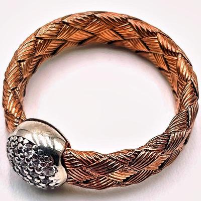 Sale Photo Thumbnail #191: JMC Braided 925 Sterling Silver Ring