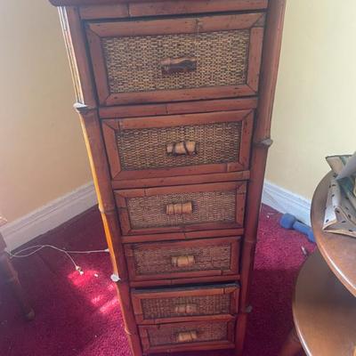 Faux Bamboo Jewelry Chest