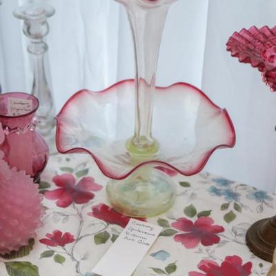 Rare crystal Epergne (2 parts)