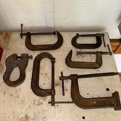 Various C-Clamps 