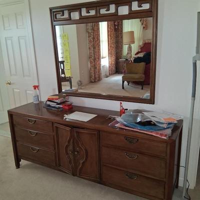 Sale Photo Thumbnail #116: century walnut dresser asian influenced mid century
