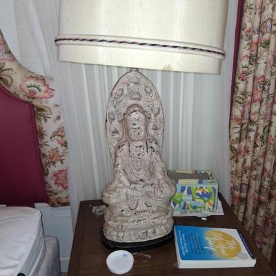 Sale Photo Thumbnail #112: pair buddah lamps