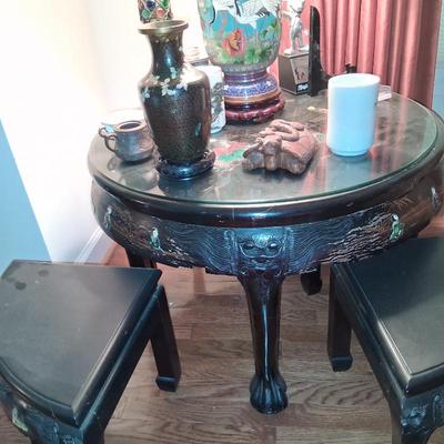 Sale Photo Thumbnail #53: traditional tea table