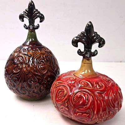 "Fleur De Lis" Finial Decorative Pieces