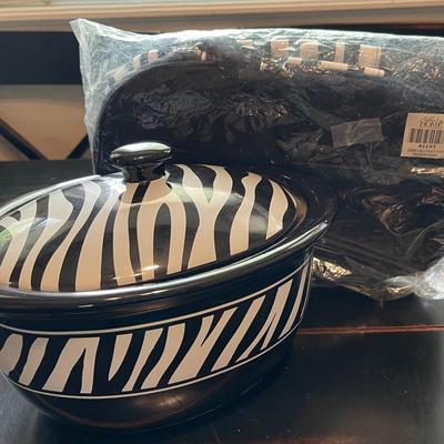 “Celebrating Home” Zebra Bean Pot