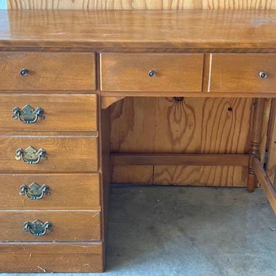 Vintage “Ethan Allen” Solid Maple & Birch Desk