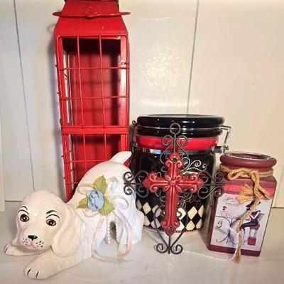 "Lori" Coffee Canister and Other Decor Pieces