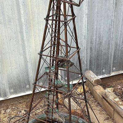 Metal Waterfall Oil Rig 