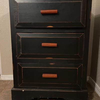 Three Drawer Side Table