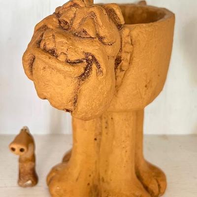 Vintage “Lee Bortin” Clay Planter