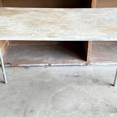 White Wooden Folding Table