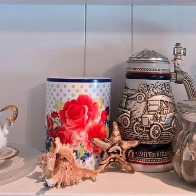 "Avon" Beer Stein, "Home Interiors" Figurine, & Others
