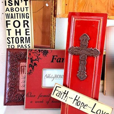 “Home Interiors” & Rustic Style Signs 