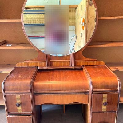 1930s 2-Piece "Waterfall" Vanity