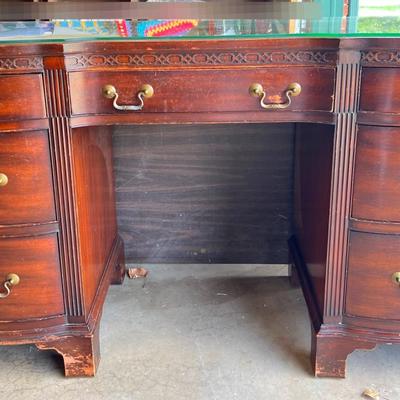 Dark Wood Vintage Writing Desk