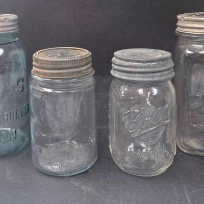 Assortment of Jars "Atlas," "Ball," "Presto," & "Drey"