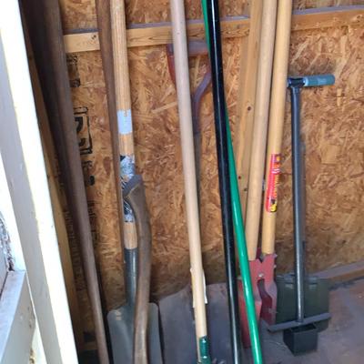 Post Hole Digger And Other Yard Tools
