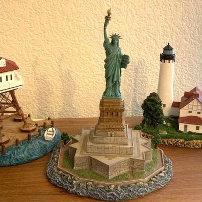 Lady Liberty,Drum Point, Point Iroquois Model Displays - W/Orig Boxes