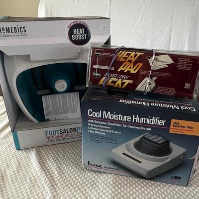 Foot Spa, Humidifier And Heating Pad 