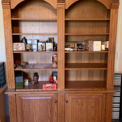 Wooden Decorated Shelf(items Pictured On Shelf Not Included)