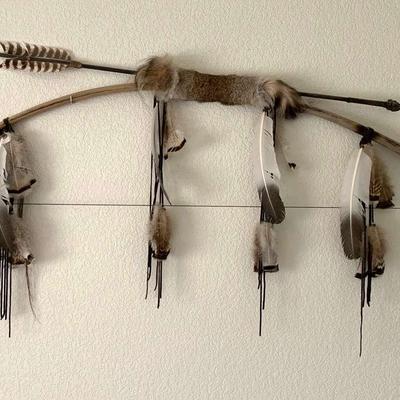 Decorative Native American Bow And Arrow