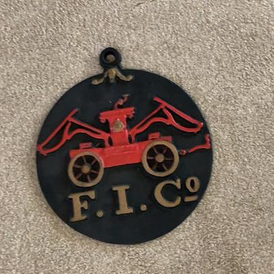 Cast Iron Fire Mark Plaque