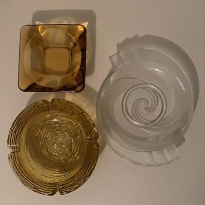 Three Vintage Ashtrays