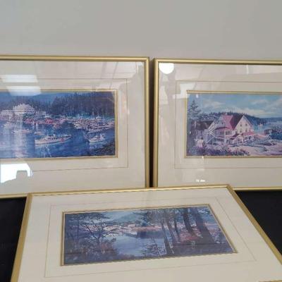 3 San Juan Island Art Prints Two Signed